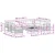 Set vanjskih sofa s jastukom 10 pcs Prirodna i svijetlo siva