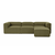 ATELIER DEL SOFA Ugaona garnitura Fora Green