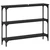 Konzolna stolica s policom Crni hrast 100 x 22,5 x 75 cm