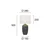 Stona lampa PINEAPLE 1xE27/40W/230V bela/zelena