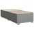 vidaXL Box spring postelja z vzmetnico svetlo siv 100x200 cm blago