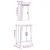 Vidaxl Kopalniška garnitura 2-delna trdna borovina