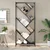 Regal za knjige crni 79 x 30 x 180 cm konstruirano drvo i metal