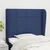 Vidaxl Vzglavje z ušesi modro 93x23x118/128 cm blago