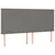 Krevet box spring s madracem LED tamnosivi 200x200 cm tkanina