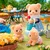 Sylvanian Families Dvojčka piškotnih medvedkov z motorjem