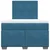 Vidaxl Box spring postelja z vzmetnico modra 120x190 cm žamet