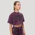 GymBeam Women‘s Abyss Cropped T-shirt Raisin