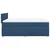 Vidaxl Box spring postelja z vzmetnico modra 160x200 cm blago