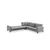 Kristal 3+Corner+3 - Light Grey Light Grey Corner Sofa-Bed