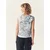 TATUUM Bluza Tossa  temno modra / bela