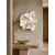 WallXpert 3D zidni ukras cvet od EVA pene DM0010, 50 x 50 cm, beli