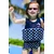 KONFIDENCE Plavalna obleka za učenje plavanja, Navy Polka Dot, za 4-5 let