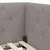Vidaxl Kotna postelja Taupe 100 x 200 cm blago