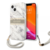 Maska Guess Marble Strap za iPhone 13 (6.1) siva.
