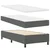 LED Box Spring Krevet s madracem Tamno siva 90 x 200 cm tkanina