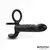 InToYou Magnor Dildo with Double Ring & Balls Stimulator Black