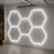 Hexagon LED rasveta, 168 W, 2,45 x 1,65 m