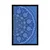 Plakat okrasna Mandala s čipko v modri barvi - 30x45 no frame