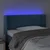 LED uzglavlje tamnoplavo 93x16x78/88 cm baršunasto