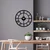 WALLXPERT Dekorativni metalni zidni sat Pari black