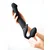 strap-on-me 3 Motors Vibrating Silicone Bendable Strap-On Black XL