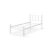 Hanah Home Ram za krevet K90, 90x95x190 cm, Beli