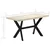 Vidaxl Jedilna miza 140x70x75 cm trden beljen mangov les