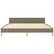 Vidaxl Posteljni okvir brez vzmetnice taupe 160x200 cm blago