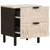 Noćni ormar 2 pcs Bijelo 40 x 33 x 46 cm Čvrsto drvo manga