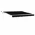 Skrovita tenda Crna 350 x 250 cm Poliester i metal