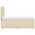 Vidaxl Box spring postelja z vzmetnico krem 100x200 cm blago