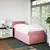 Vidaxl Box spring postelja z vzmetnico roza 90x190 cm žamet