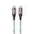 BLAVEC Neon kabel tipa C na tip C PD 60W 3A 1 m Apple CarPlay/Android Auto CNE-CC3L1 svetleč RGB