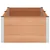Vidaxl Vrtna visoka greda Rjava 200 x 100 x 54 cm