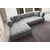 Atelier del Sofa Ugaona garnitura na razvlačenje Petra Left, 280 x 170 x 90 cm, Siva