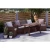 Mömax Lounge Garnitura Seline, Rjava, 4-Delno