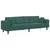 Sofa Tamnozelena 250 x 77 x 76 cm Baršun