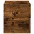Zidni noćni ormarići 2 kom dimljeni hrast 45x26x28,5 cm