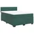 Vidaxl Box spring postelja z vzmetnico temno zelen 140x190 cm žamet