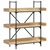 Regal za knjige s 3 razine boja hrasta 100x33x108,5 cm drveni