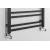 METRO DOS kopalniški radiator 550x1430 mm, črna mat - Črna mat barva - 550x1430 mm - Sapho - METRO DOS - 24 - Jeklo - Oblika H - Oblika H - 550 - 1430 - 4.8 - 14