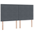 Krevet s od storage s uzglavljem Tamno siva 180 x 200 cm Baršun