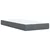 Vidaxl Box spring postelja z vzmetnico temno siva 80x200 cm žamet