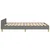 Vidaxl Posteljni okvir brez vzmetnice temno siva 120x190 cm blago