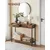 Songmics Konzolna miza 100x30x80 cm rjava