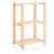 Stalak za pohranu s 3 razine 60x38x90 cm od borovine 150 kg