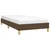 shumee vidaXL Posteljni okvir temno rjav 90 x 200 cm oblazinjen s blagom