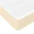 Vidaxl Box spring postelja z vzmetnico krem 90x200 cm blago
