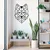 Wallity Zidna dekoracija Wolf2 Metal Decor, 41 x 57 cm, Crna